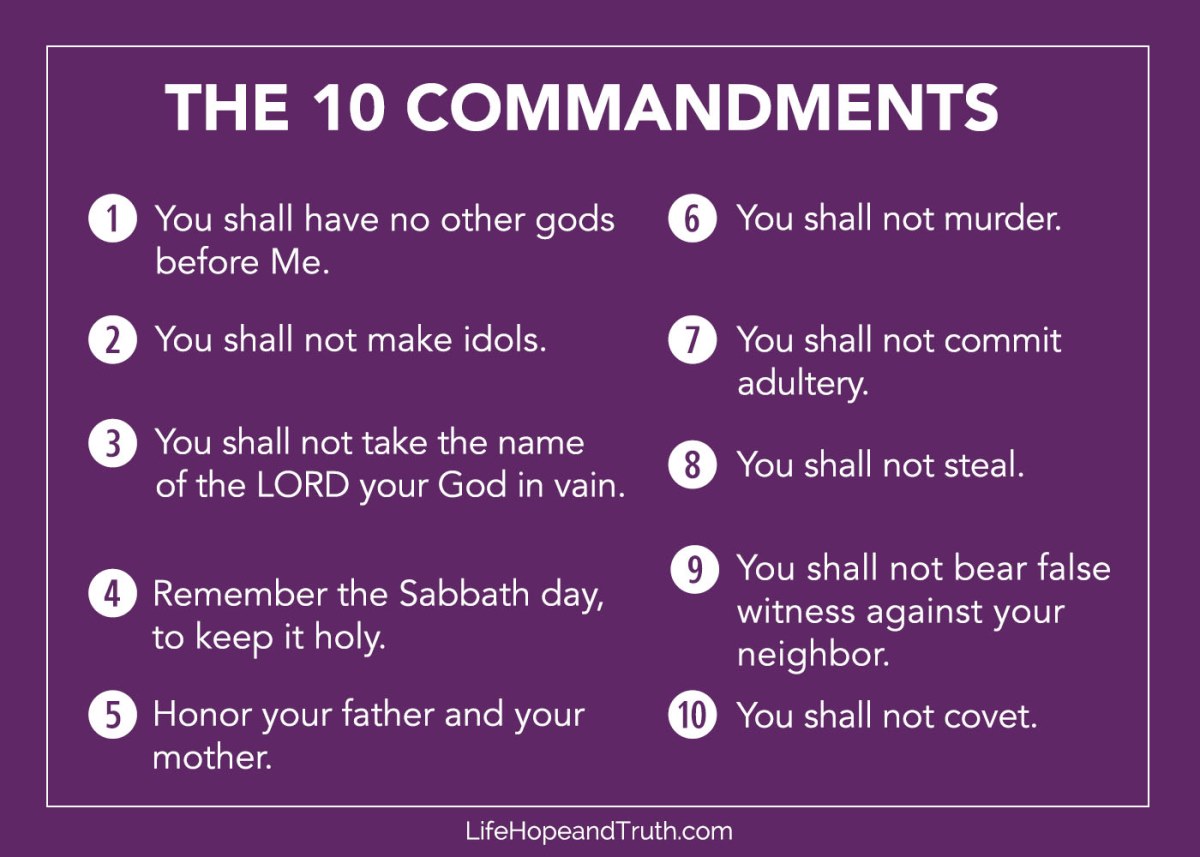 Free Printable 10 Commandments Kjv