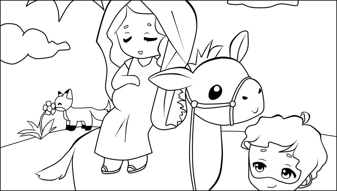 jesus baptism coloring page