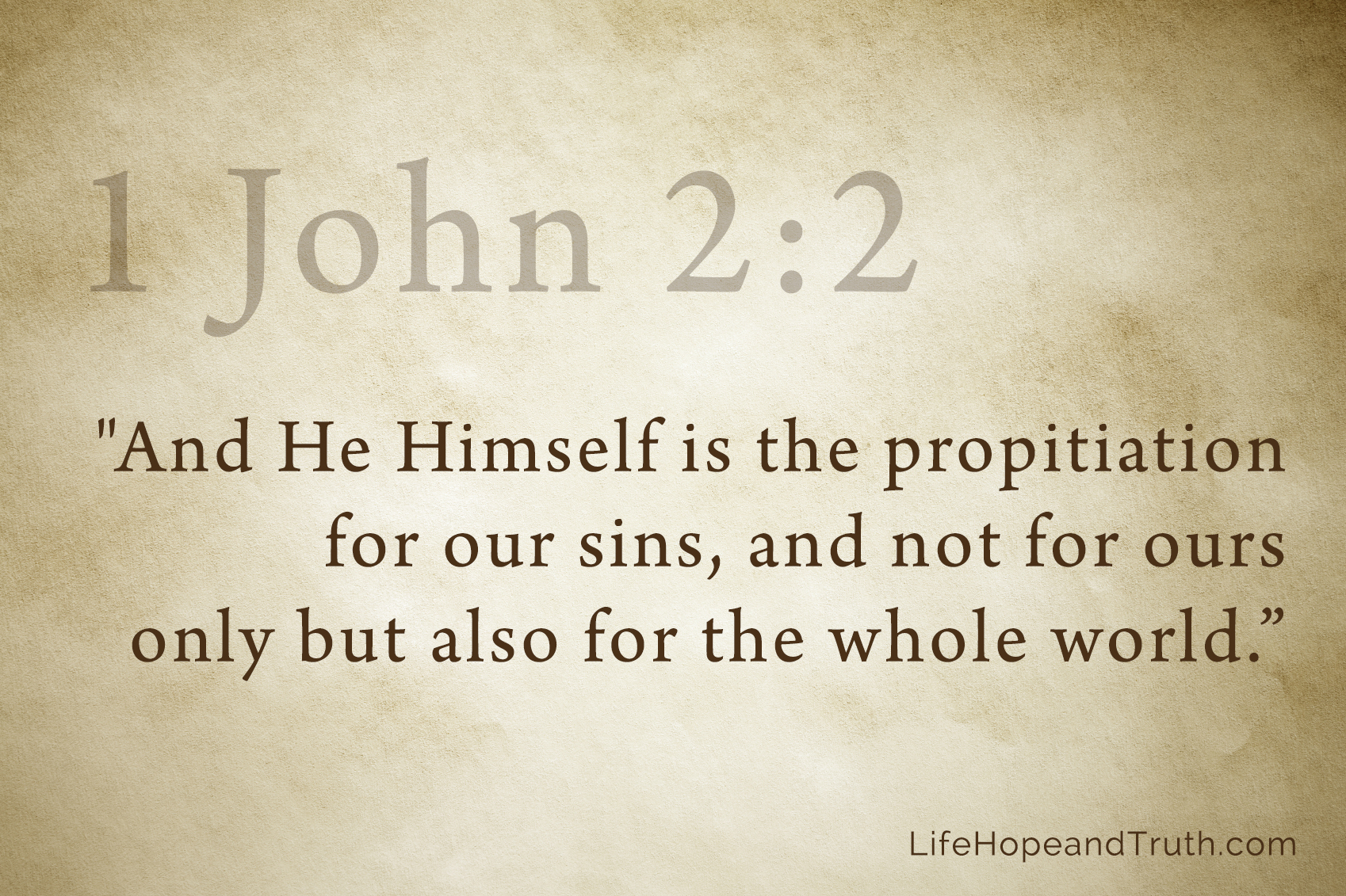 jesus death meaning christ of Propitiation Hope  & Life, Truth