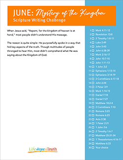 bible writing challenge